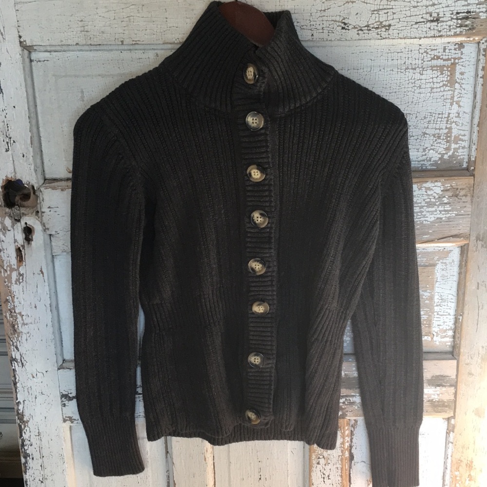 Gray button up cardigan sweater H&M - EUC